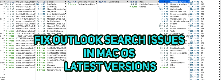 how can i search for an email inoutlook for mac